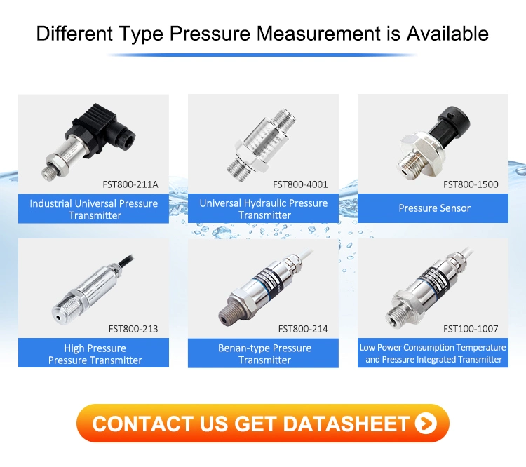 Cheap 4-20mA Silicon Air Water Gas Oil Pressure Sensor Pressure Transducer Factory Pressure Transmitter