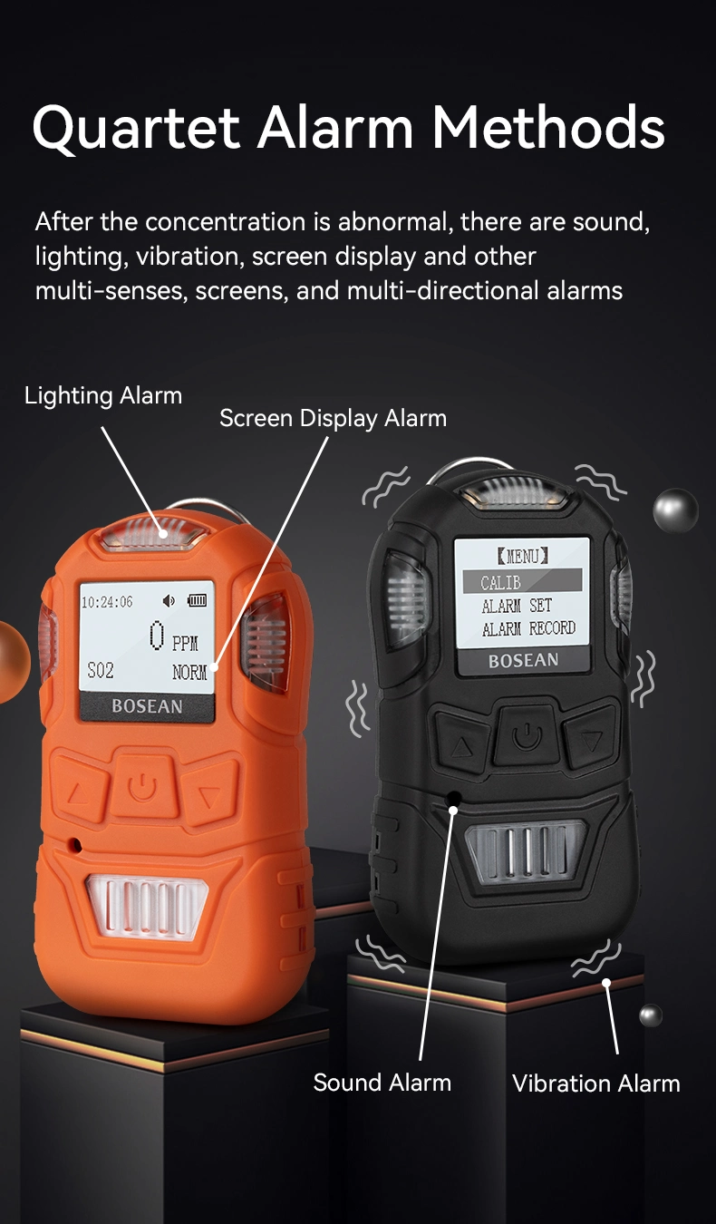 Bosean Portable Industrial Toxic Cl2 0-20ppm Single Gas Detector