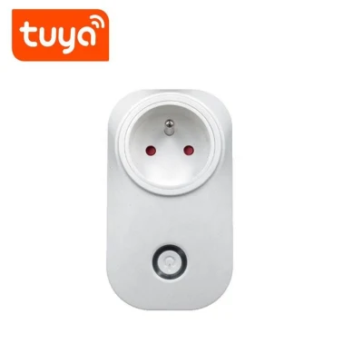 Tomada WiFi Smart Plugue Francês Tipo 16A Controle Remoto