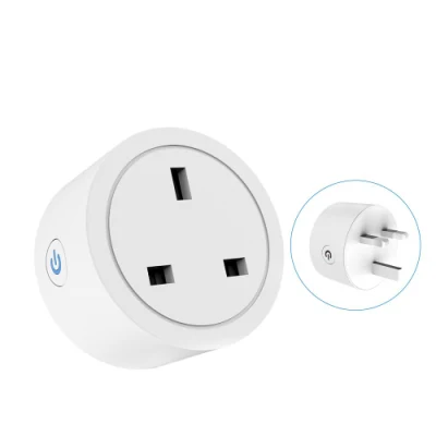 Padrão do Reino Unido Zigbee Tuya APP 13A Wireless Smart Plug WiFi Mini Controle Remoto Temporizador Tomada Padrão Aterramento