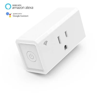 WiFi Smart Plug Tuya WiFi Us Smart Socket 10A Controle Remoto por Voz Sem Fio Smart Plug