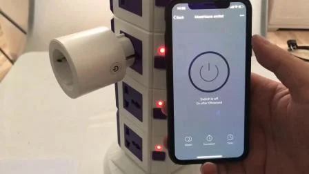 Controle remoto sem fio com tomada inteligente WiFi padrão do Reino Unido